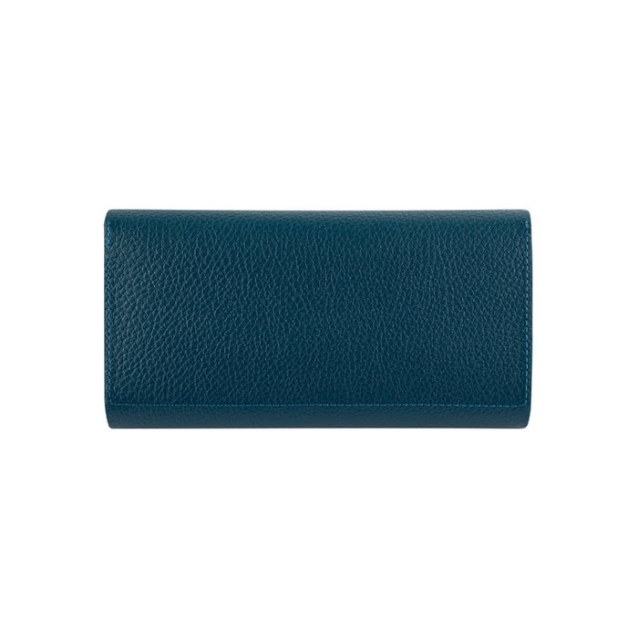 Zoozie Bags Paris - Petrol Blue Cartera de Mujer de Piel Auténtica en Azul Petróleo